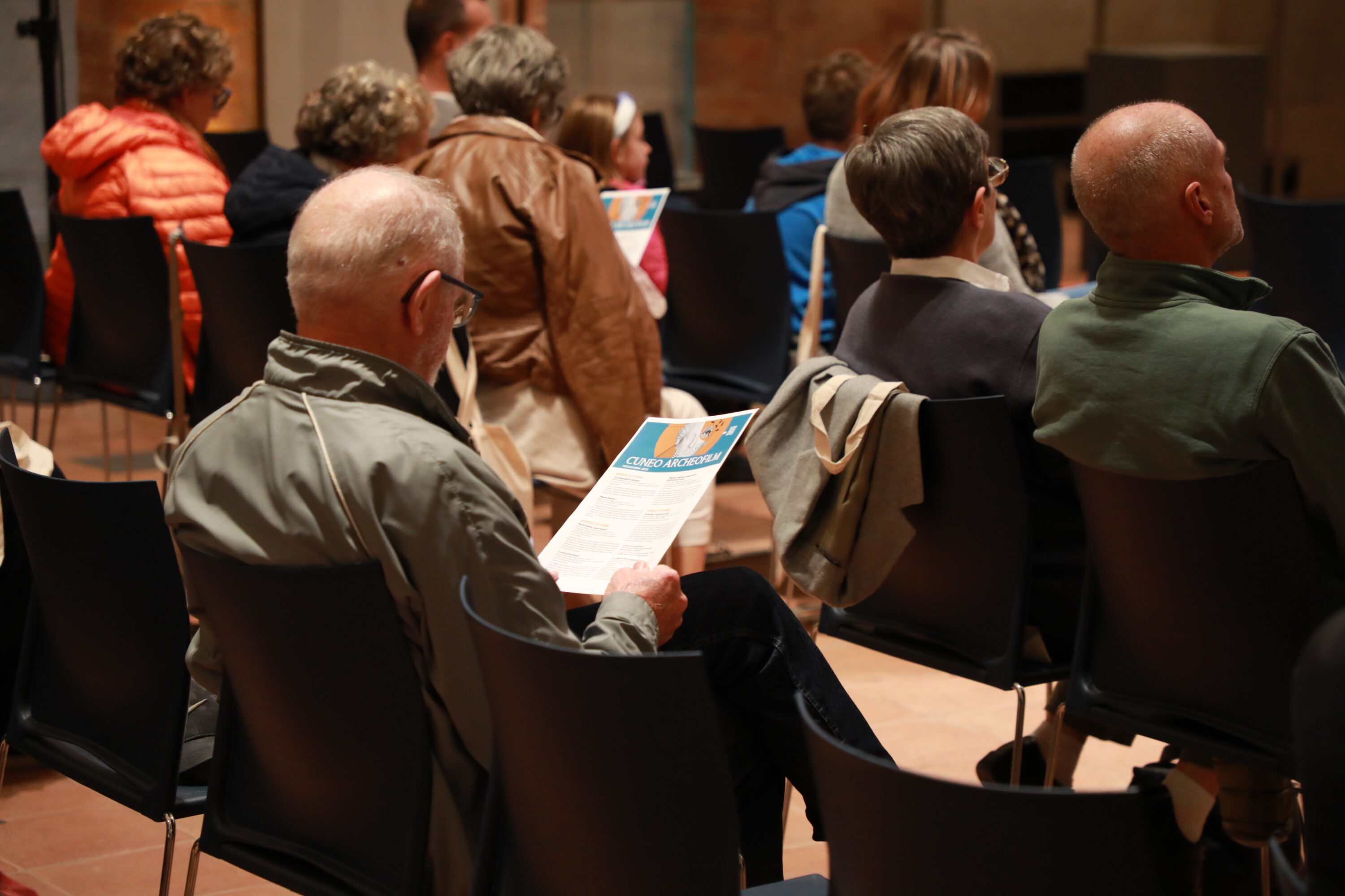 Un momento della prima serata di Cuneo Archeofilm 2025 (ph@Raffaele Masano)