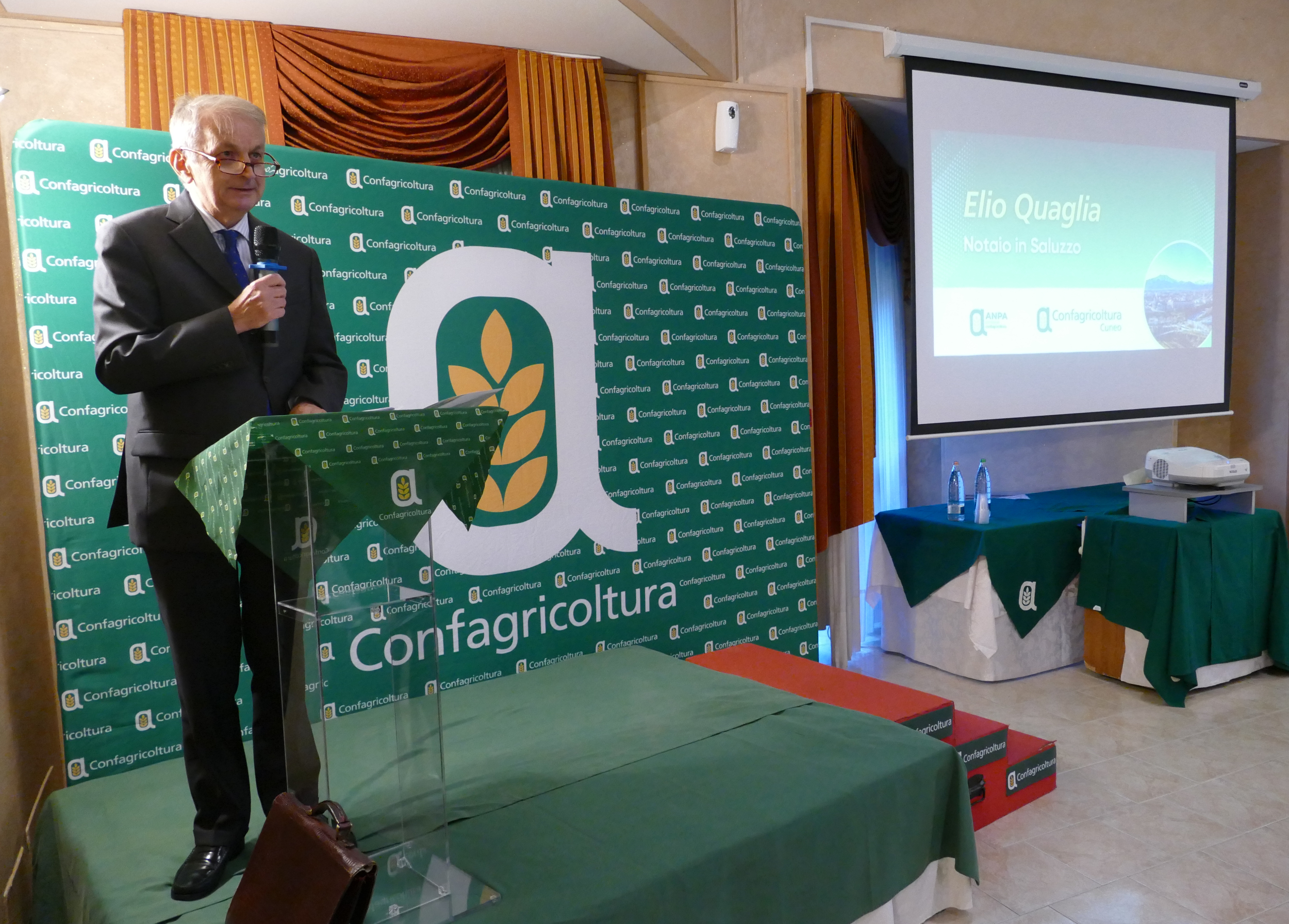 L'intervento di Elio Quaglia, notaio in Saluzzo