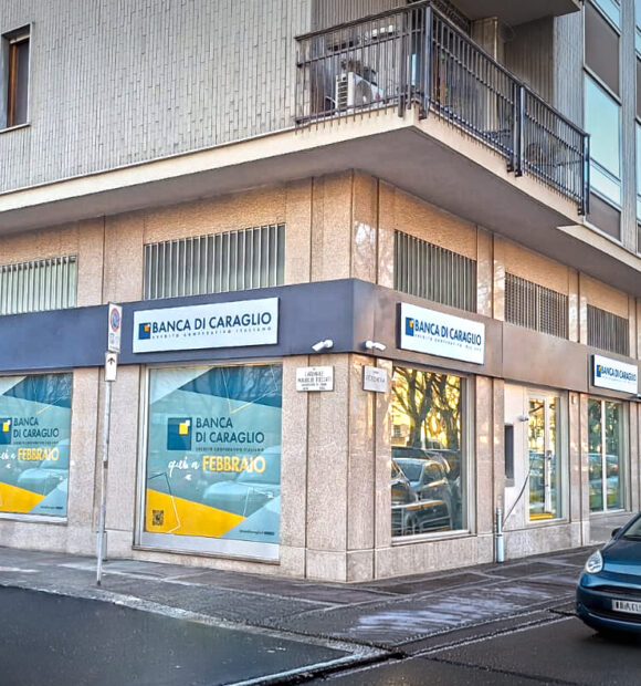 La sede della Banca di Caraglio a Torino in corso Peschiera 265