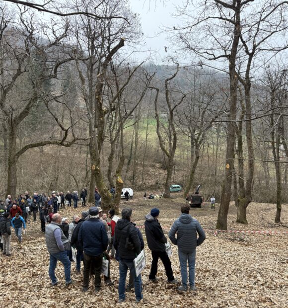 Un momento delle prove in campo a Caraglio