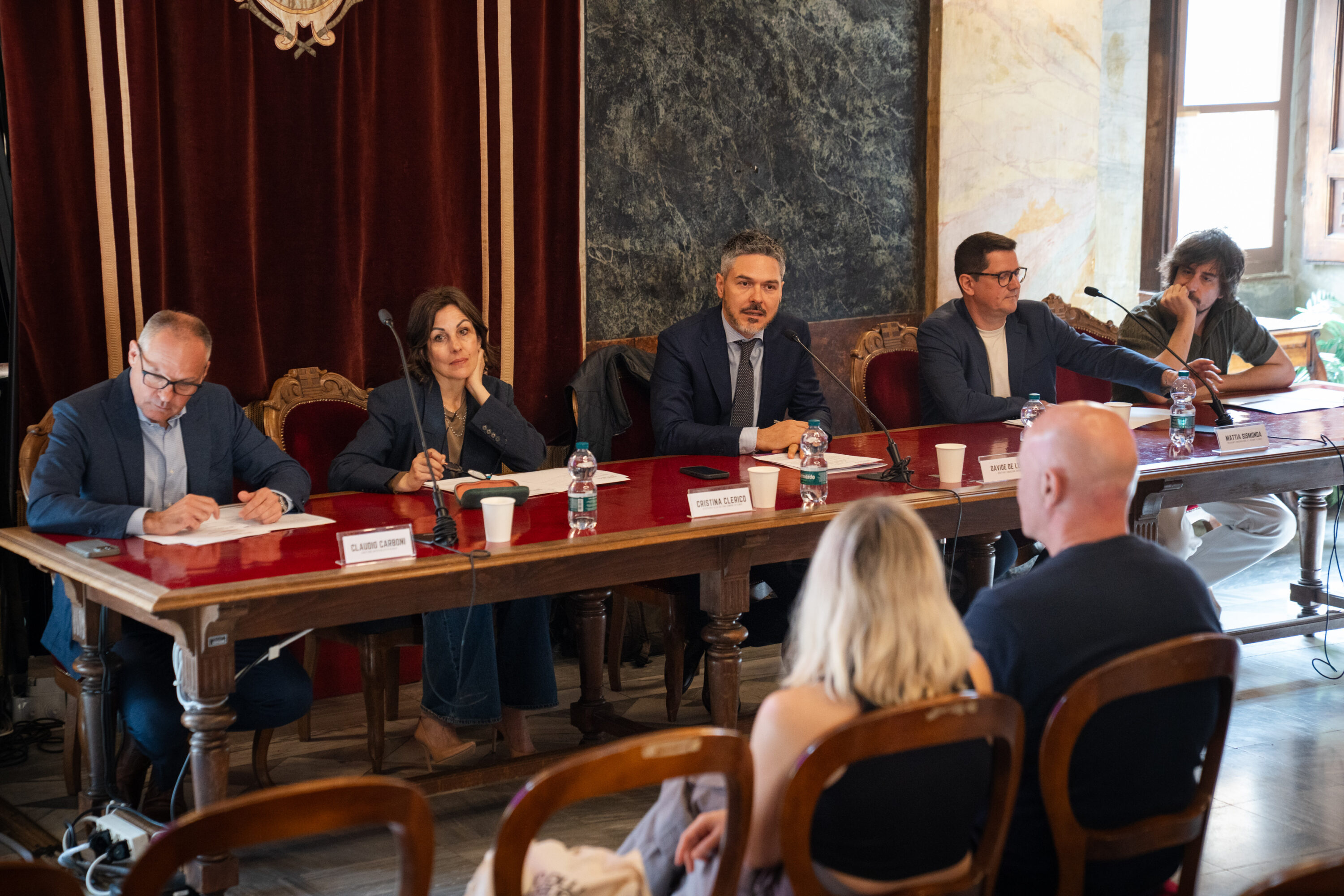 Alcuni scatti della conferenza stampa di "Città in note. La musica dei luoghi" (ph@Marco Rostagno)