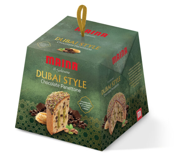 Il panettone Dubai Style Chocolate di Maina