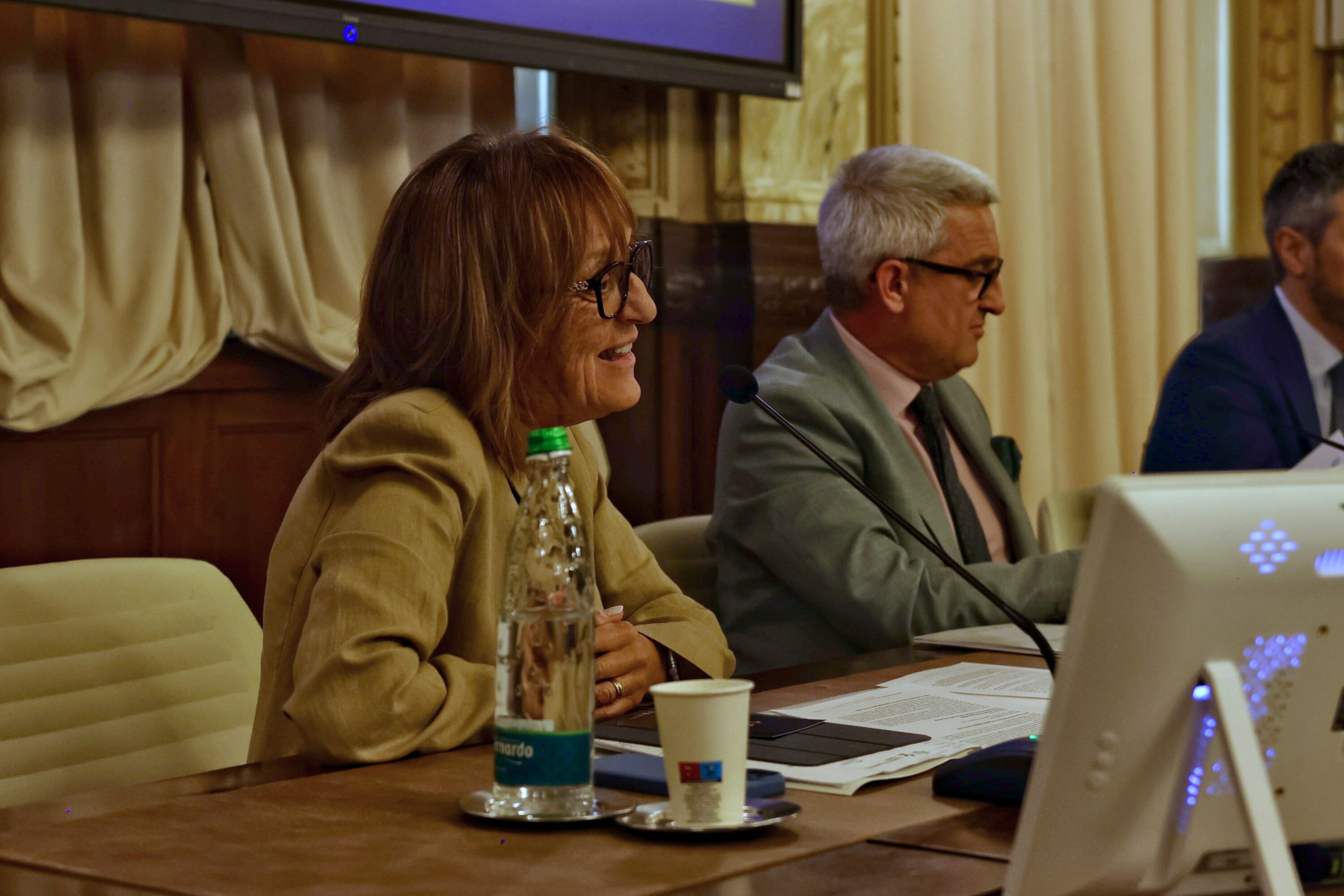 L'intervento di Patrizia Mellano alla presentazione del programma delle attività del centenario del Palazzo della Camera di Commercio