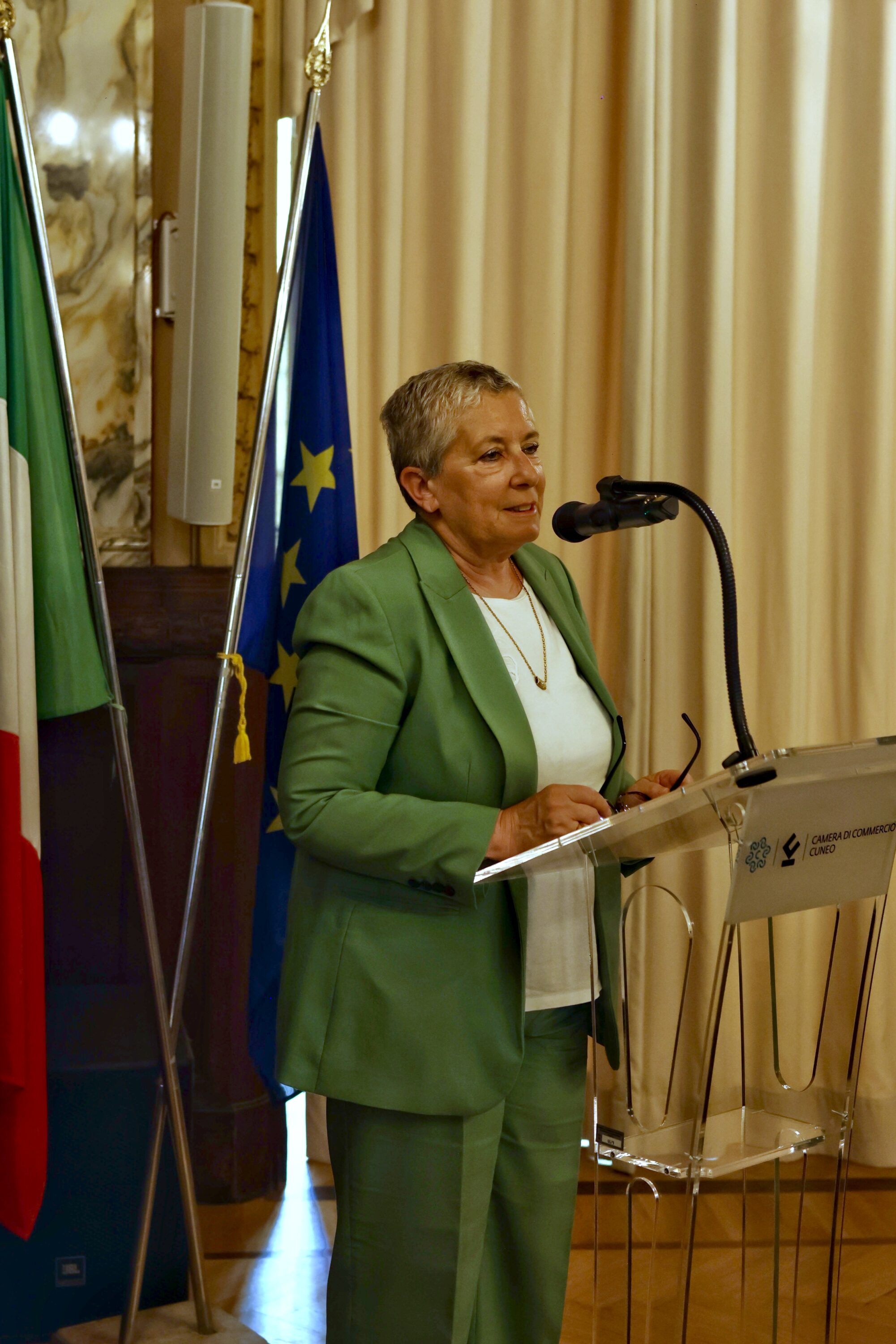 L'intervento della Sindaca Patrizia Manassero alla presentazione del programma delle attività del centenario del Palazzo della Camera di Commercio