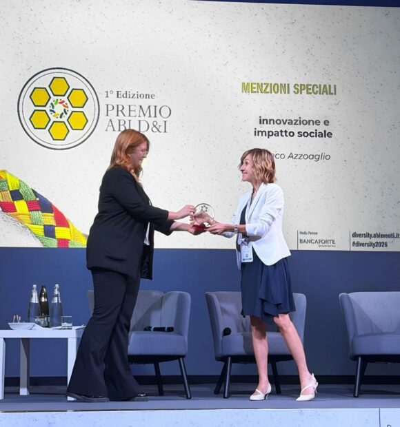 Erica Azzoaglio, Presidente del Banco Azzoaglio e Vicepresidente della Fondazione Azzoaglio ETS, riceve la Menzione Speciale per il Premio ABI “Diversità e Inclusione”