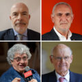 Da sinistra: Alessandro Rinaldi, Silvio Barbero, Ermete Realacci e Stefano Zamagni