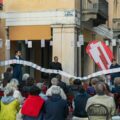 Il volume di 9 metri aperto durante la presentazione al pubblico a Fossano