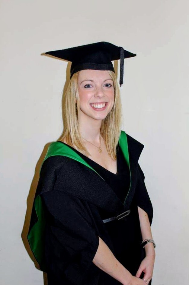 Louise at graduation from the University of Aberdeen