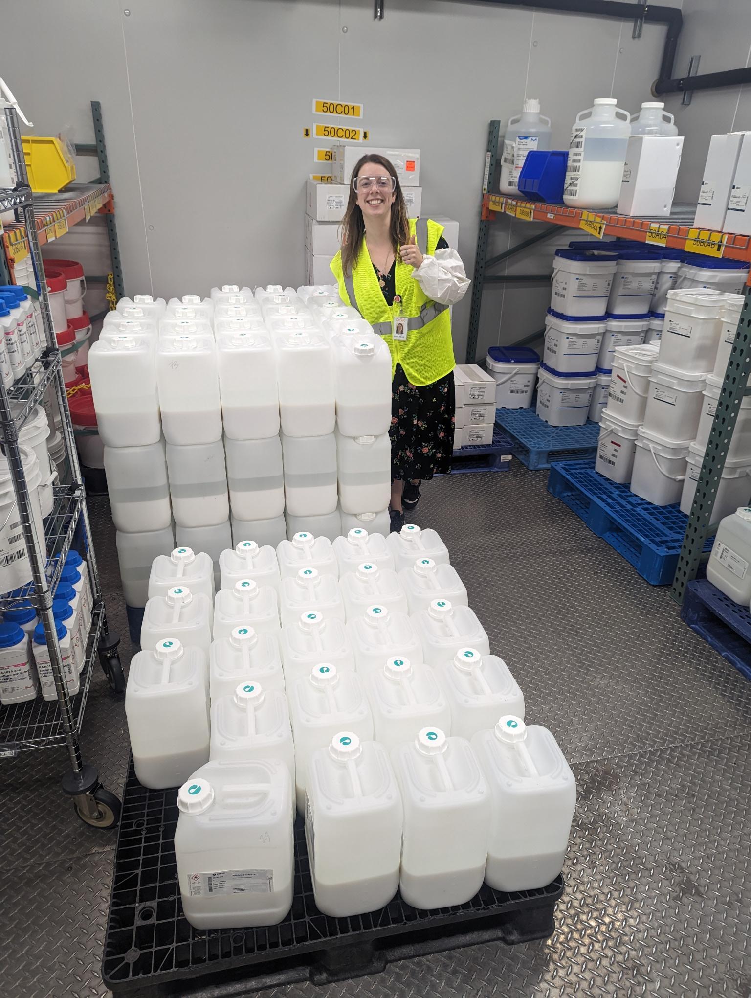 Louise working in supply chain