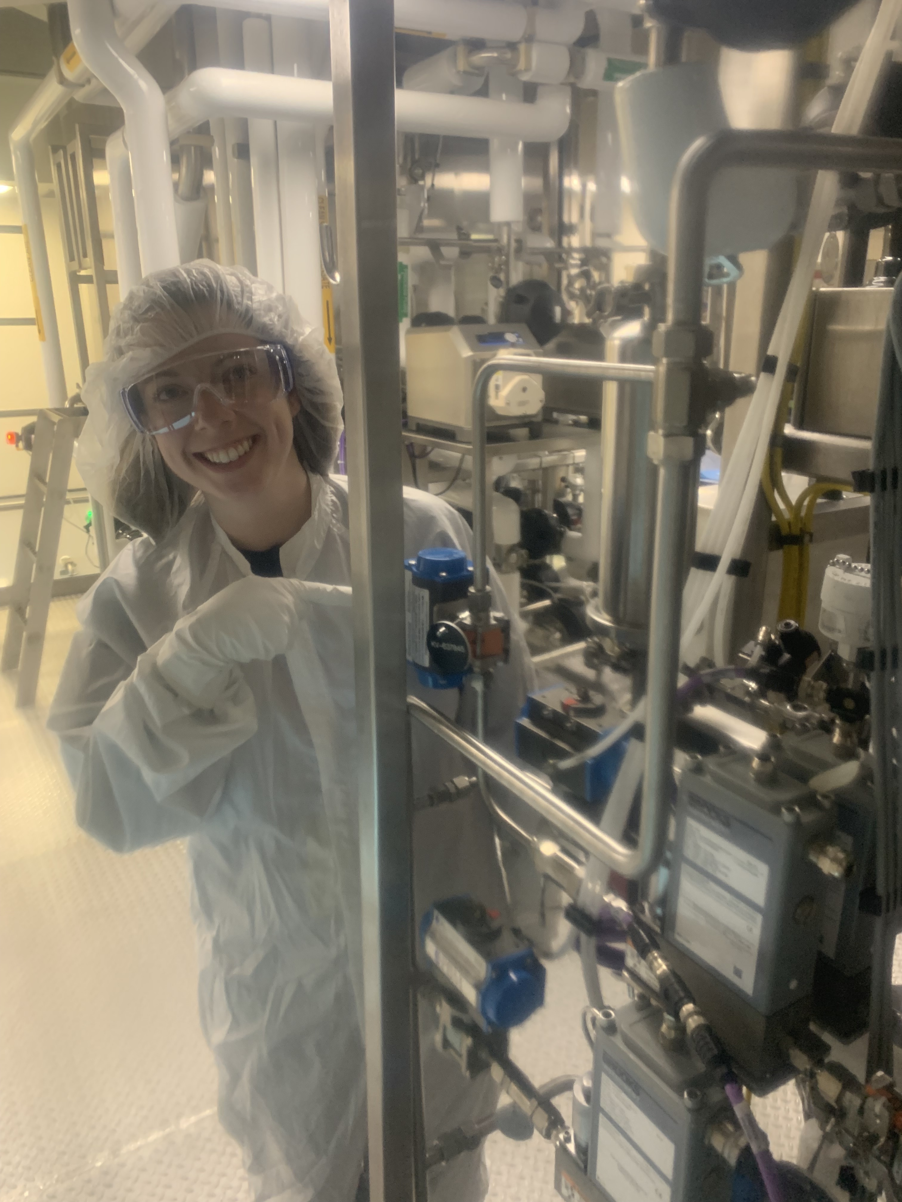 Louise in a manufacturing setting