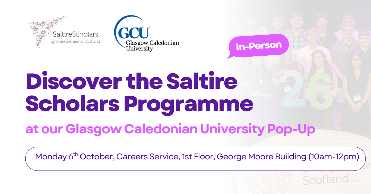 Discover the 2026 Saltire Scholars Programme: Glasgow Caledonian University Pop-Up
