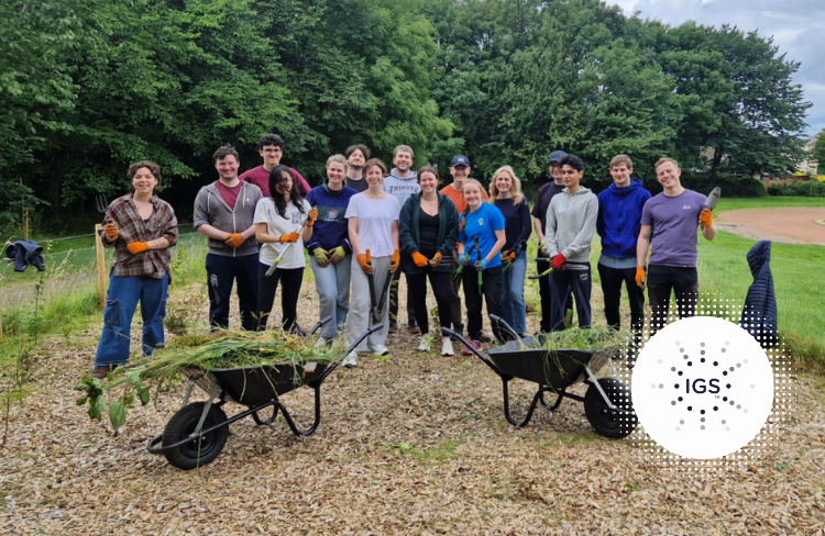 IGS Interns Volunteer Day for Greenspace