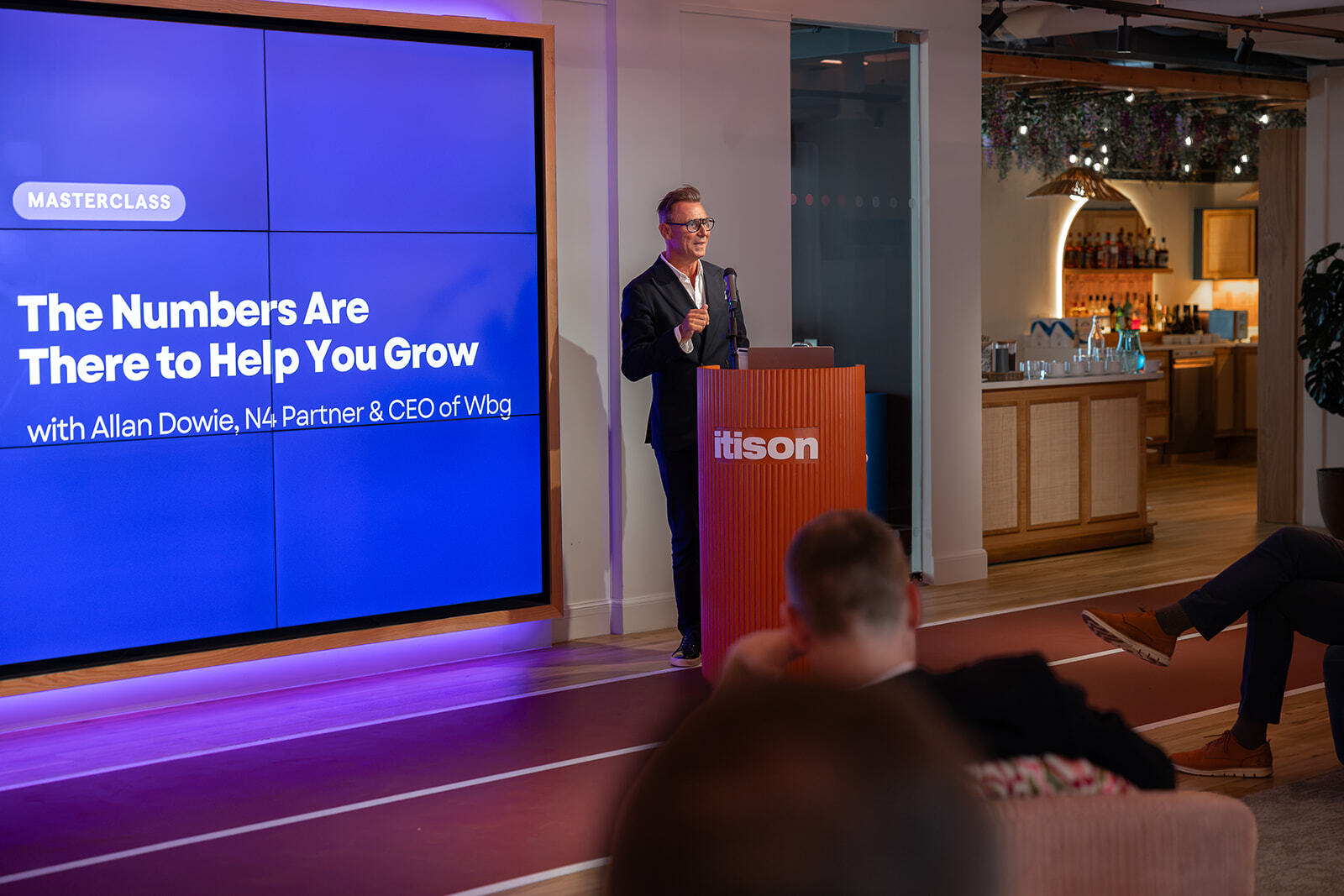 Allan Dowie, CEO of Wbg, leading his masterclass