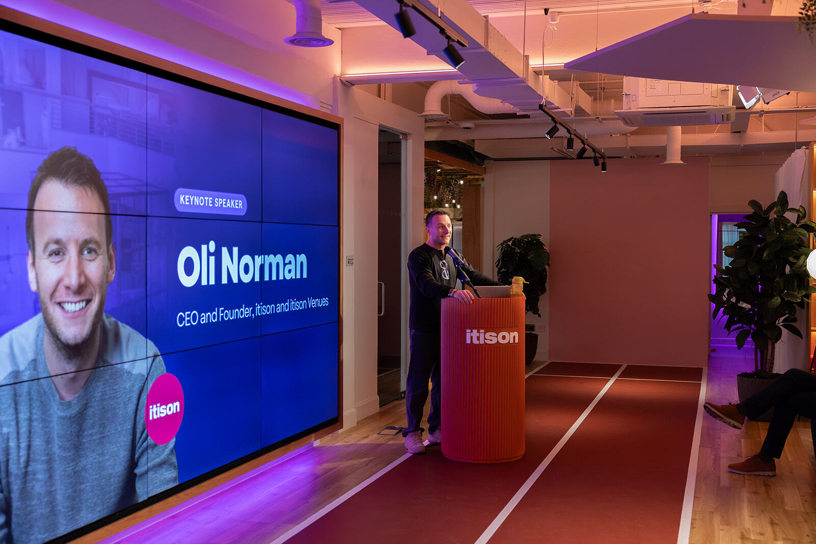Oli Norman sharing the story behind itison