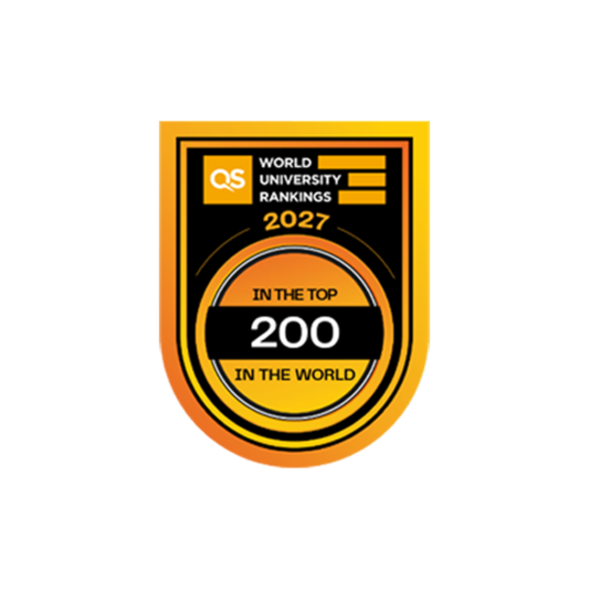 Top 200 in QS World University Rankings 2027