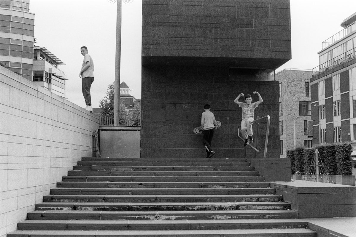 The boys on the steps