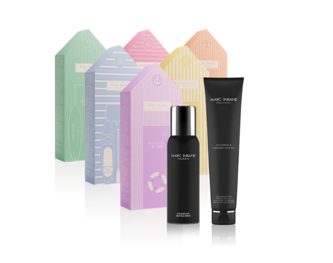 Marc Inbane Beach House, Hyaluronic brúnkusprey og body lotion (Tvenna)