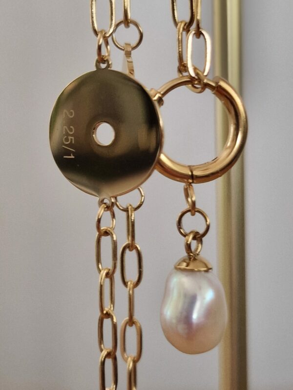 My Pearl Needle Gauge Necklace Silfa