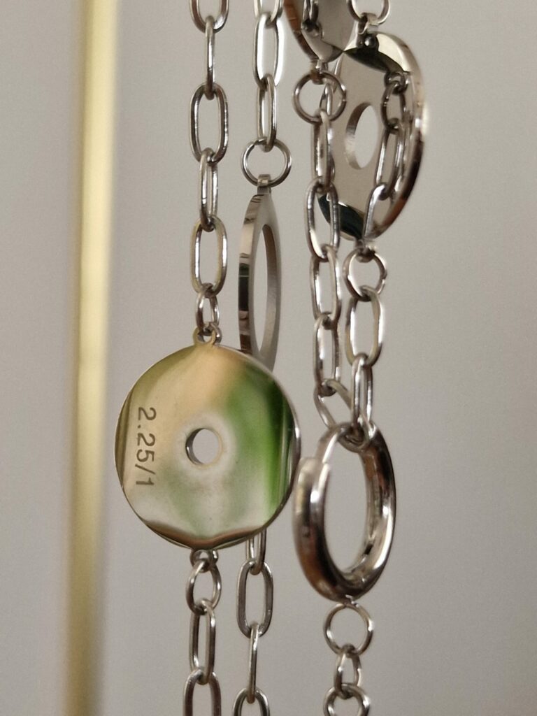 My Pearl Needle Gauge Necklace Silfa