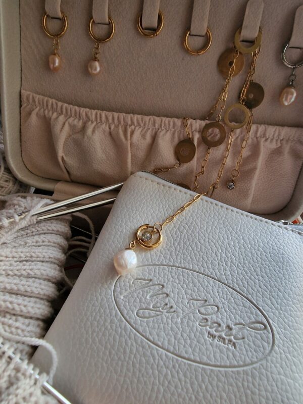 My Pearl Needle Gauge Necklace Silfa