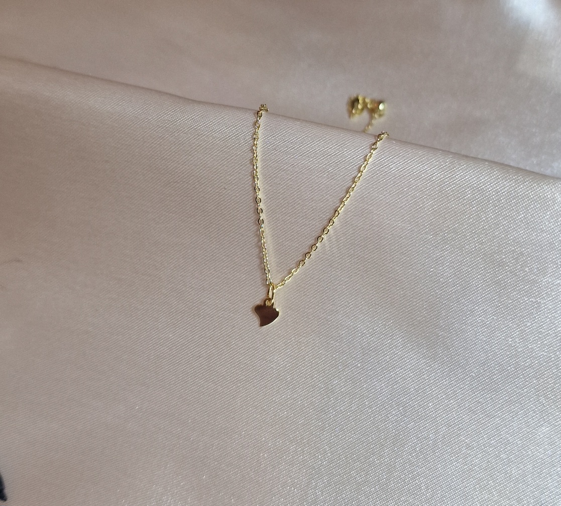 litid hjarta halsmen 14k