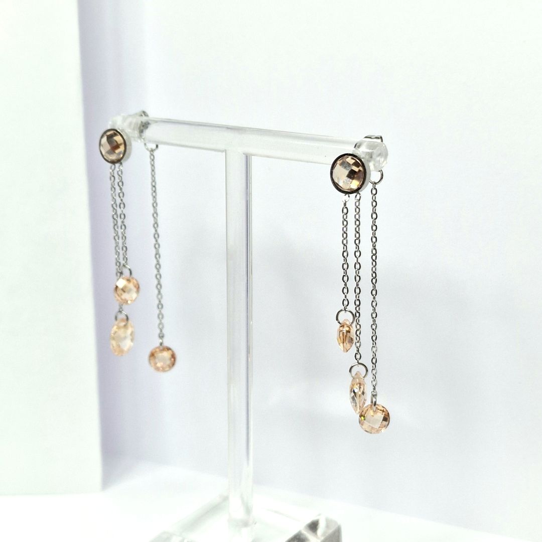 VEFUR_lokkar sirkóníu kampavíns SILFUR 2