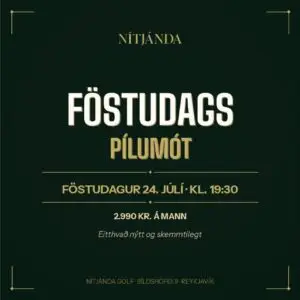 Ungmennamót 25. ágúst kl. 17.00