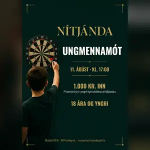 Ungmennamót 11. ágúst kl. 17.00