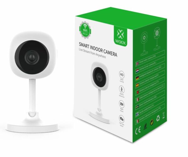 Myndavél inni snjöll Full HD, 1080P, 5V DC, 107°, tveggja átta hljóð, hvít Woox - Image 2