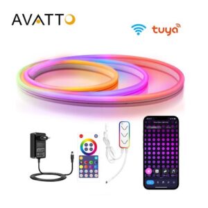 Neon flex lita led borði RGB 5 metra Wi-Fi Tuya