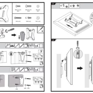 Vesa veggfesting með 7,5 og 10 cm götum