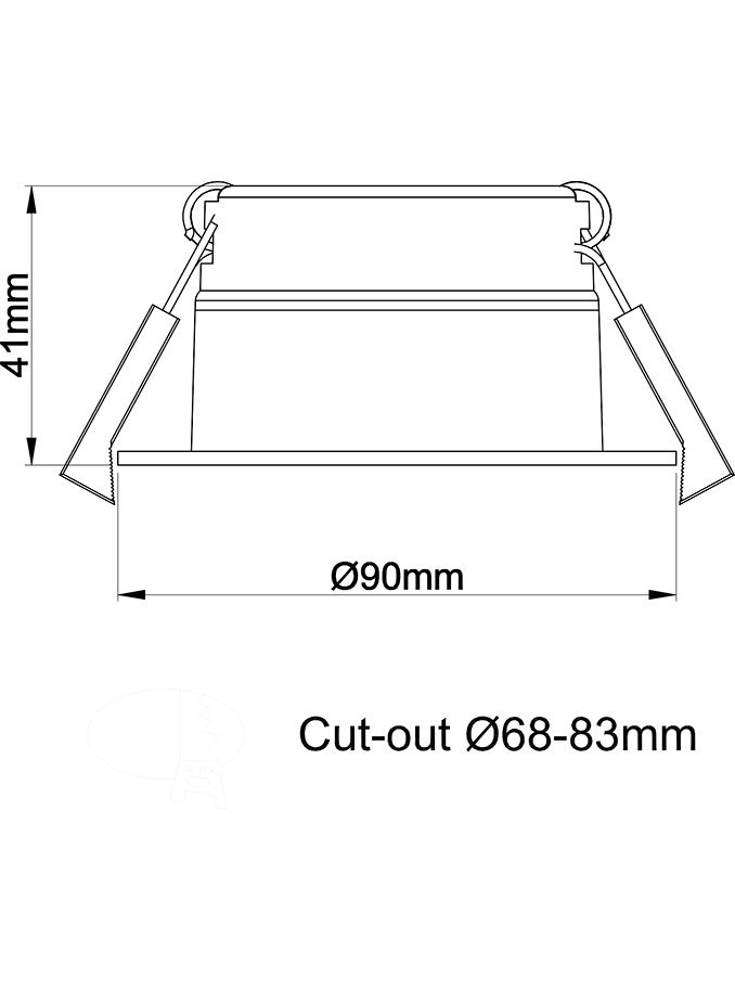Innfellt Led ljós HiluX D8 Tilt360 - Full Spectrum LED Recessed Spot - Ra97 - 3000K - Image 4