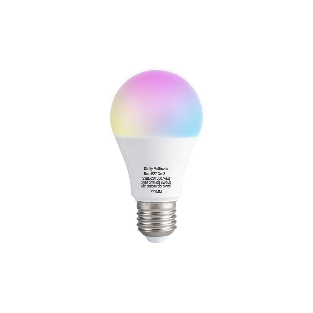 Shelly Multicolor snjöll litapera E27 Gen3