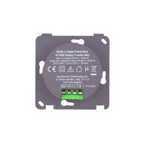 Shelly 2-Output Power Base for Wall Display