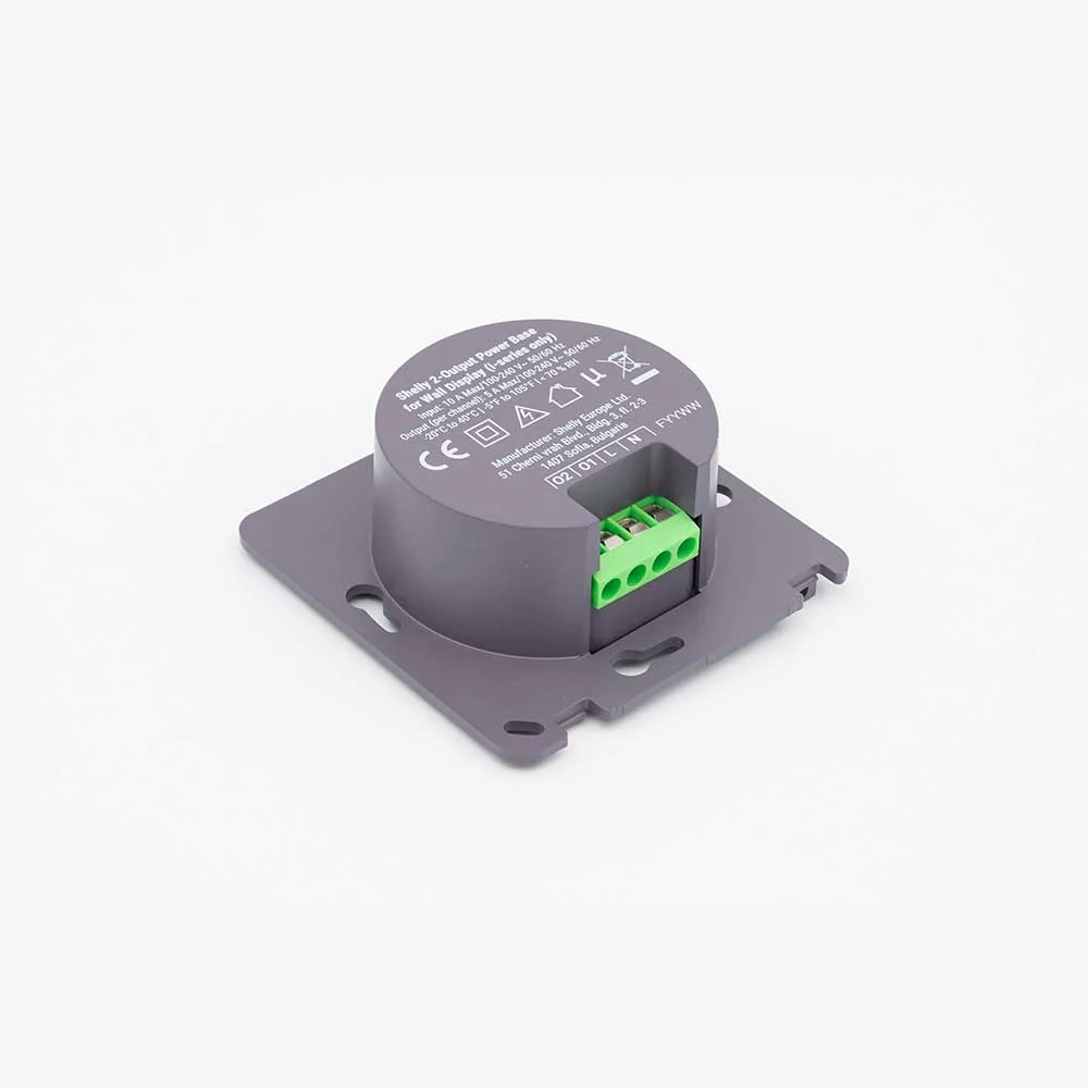 Shelly 2-Output Power Base for Wall Display - Image 3