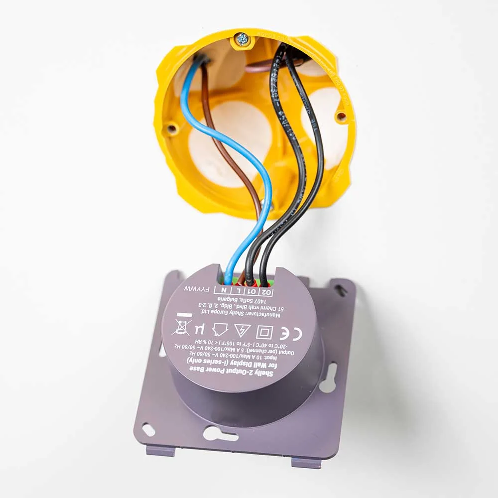 Shelly 2-Output Power Base for Wall Display - Image 5