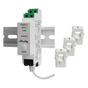 Shelly Pro 3EM 120A V2 (3 fasa mælieining)