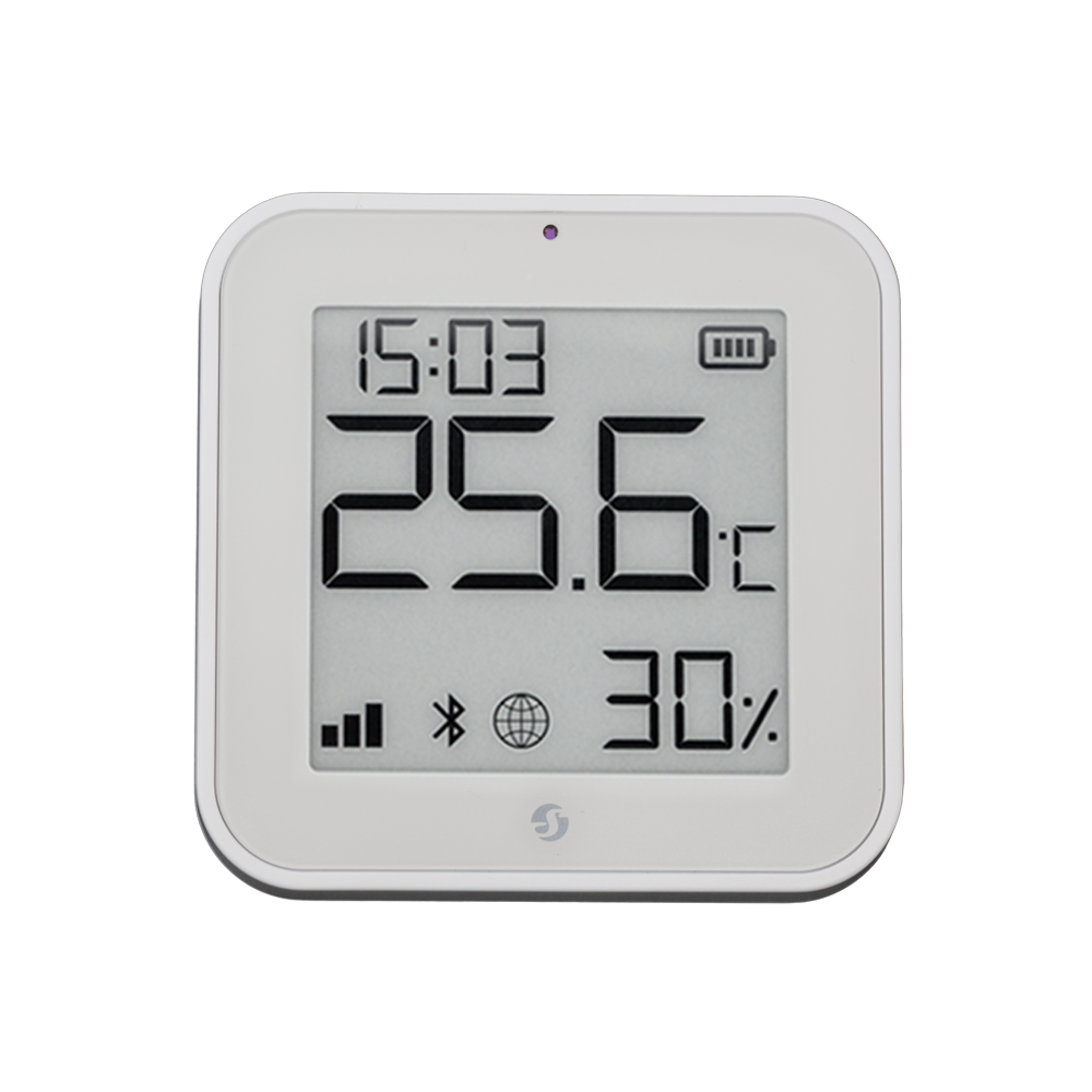 Shelly BLU H&T Display ZB Hita, raka & ljósskynjari með skjá (Zigbee/Bluetooth)