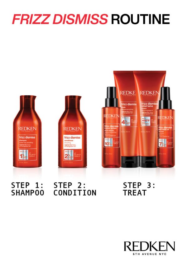 Redken Frizz Dismiss Rebel Tame Heat Protective Leave-in Cream 250ml - Image 2