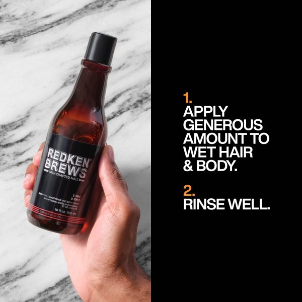 Redken Brews 3 in 1 Sjampó 300ml - Image 2
