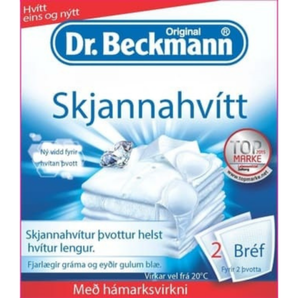 Skjannahvítt Dr.Beckmann 2 í pakka