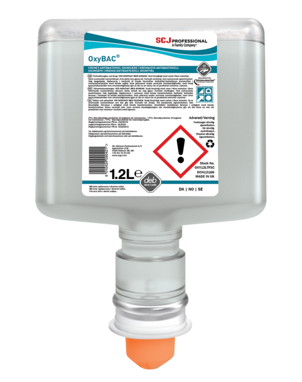 Froðusápa sótthr.OxyBac í skammtara 1,2L