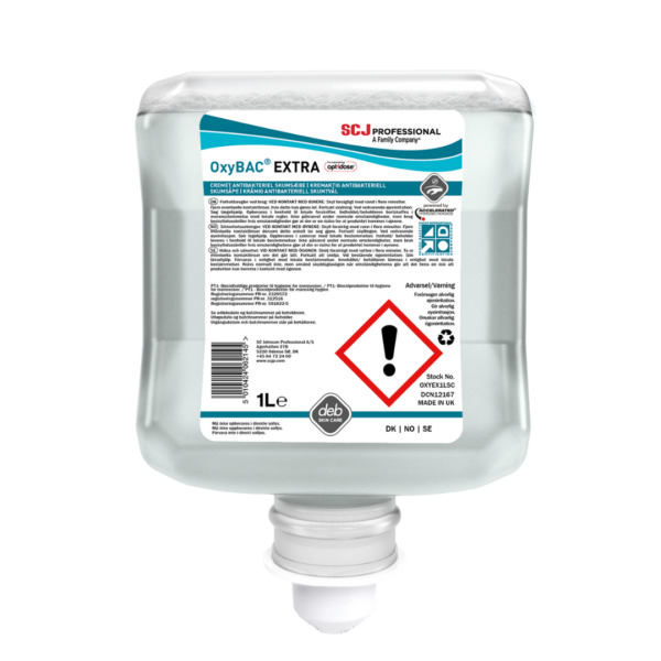 Froðusápa OxyBac í skammtara 1L