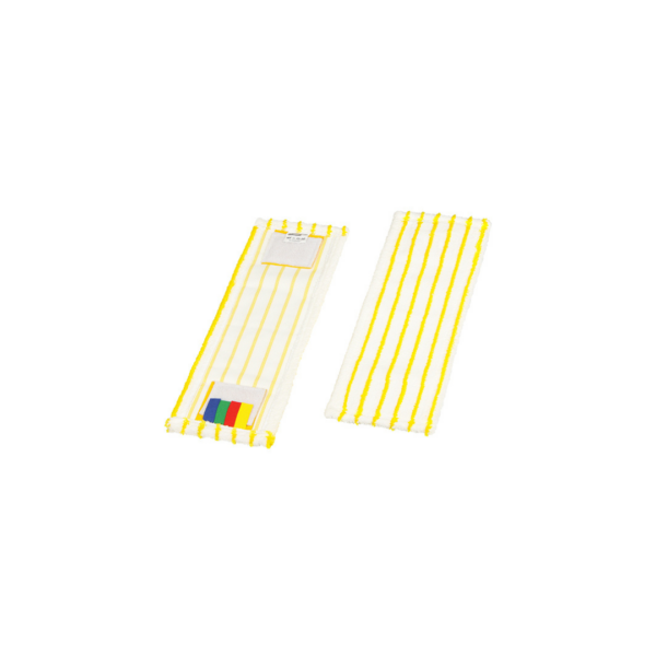 Moppa micro og bómull 50cm hvít/gul