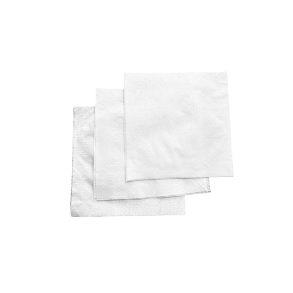 Servíettur 25cm 2ply hvítar 440stk
