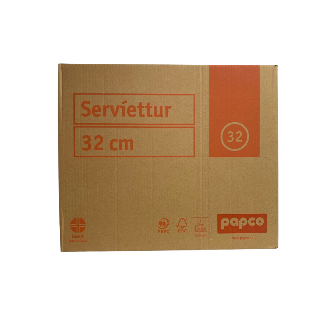 Servíettur 32cm 2ply 500stk svartar - Image 2