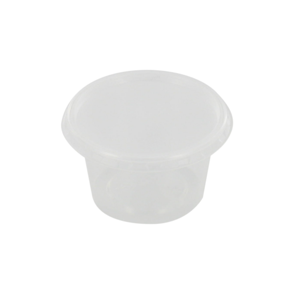 Sósubox 50ml glært með loki 500stk