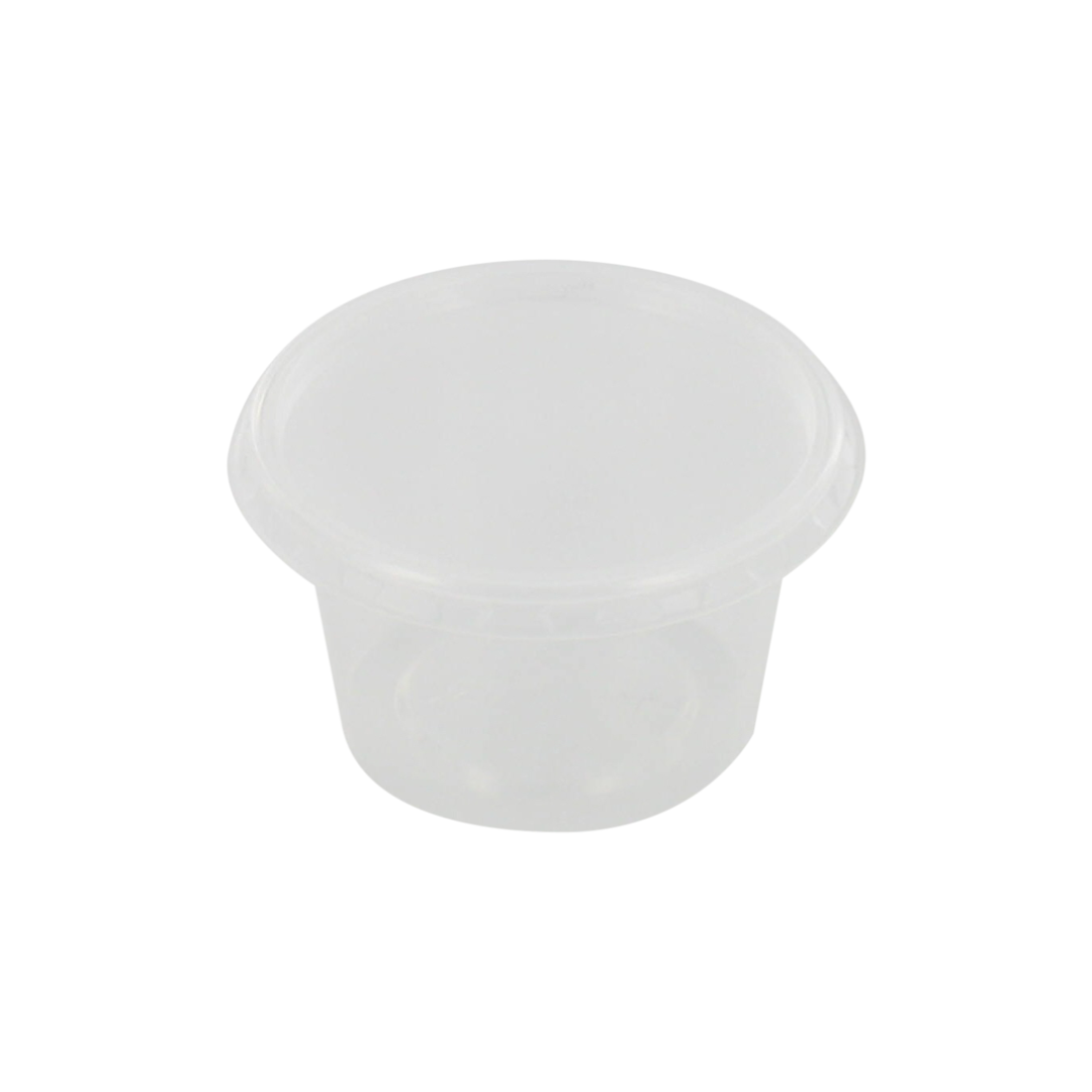 Sósubox 50ml glært með loki 500stk