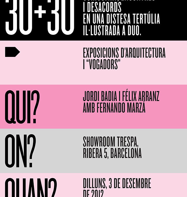 30+30 Exposiciones de Arquitectura y «Vogadors»