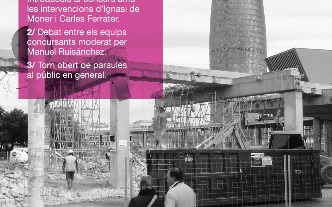 Debate abierto sobre Plaça de Les Glories en la ETSABarcelona UPC, el 12 a las 12
